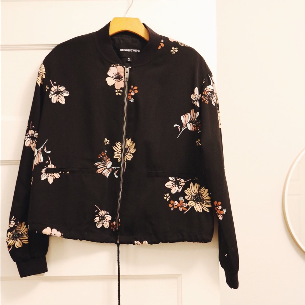 Flower Bomber Style Jacket